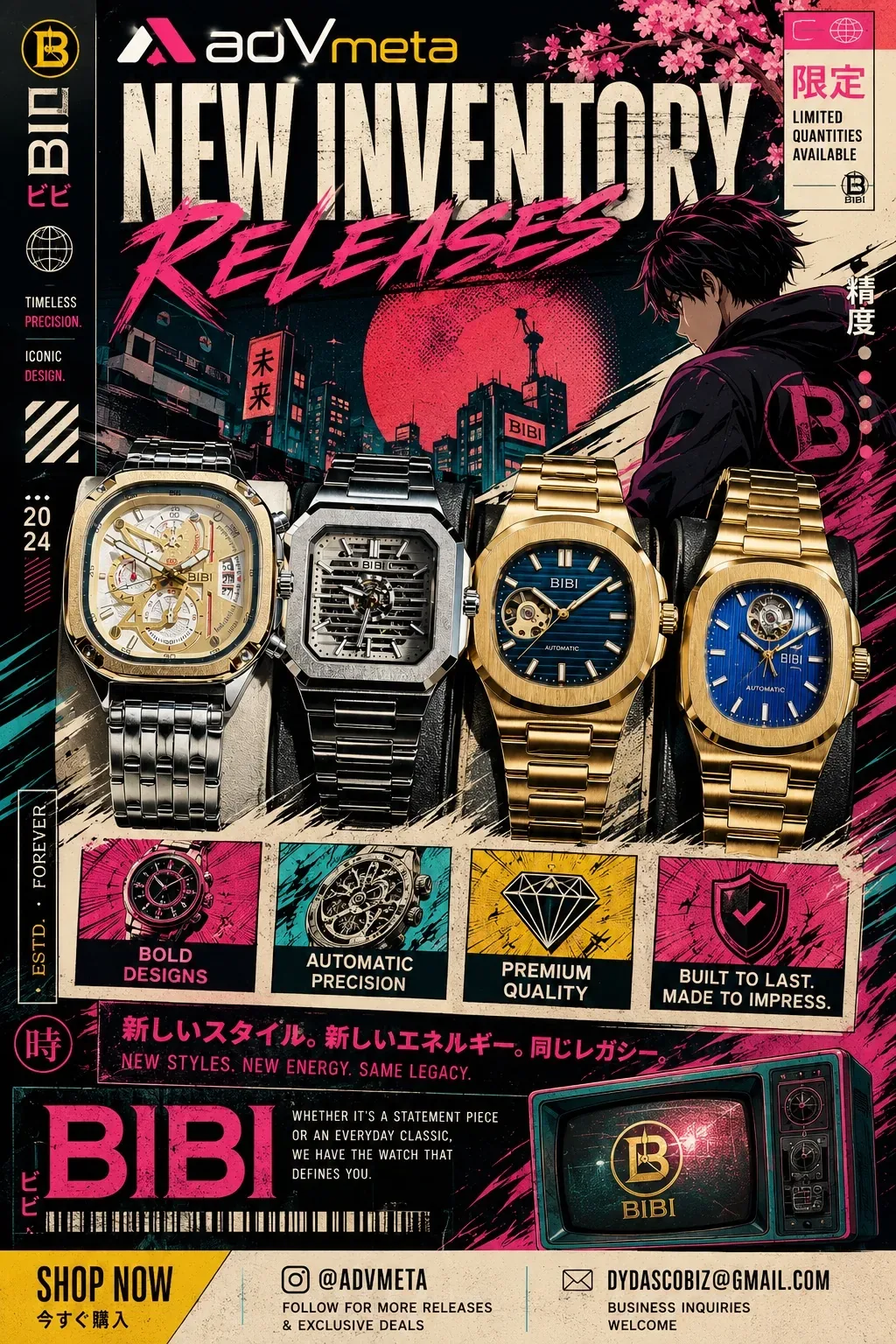 BIBI anime inventory release