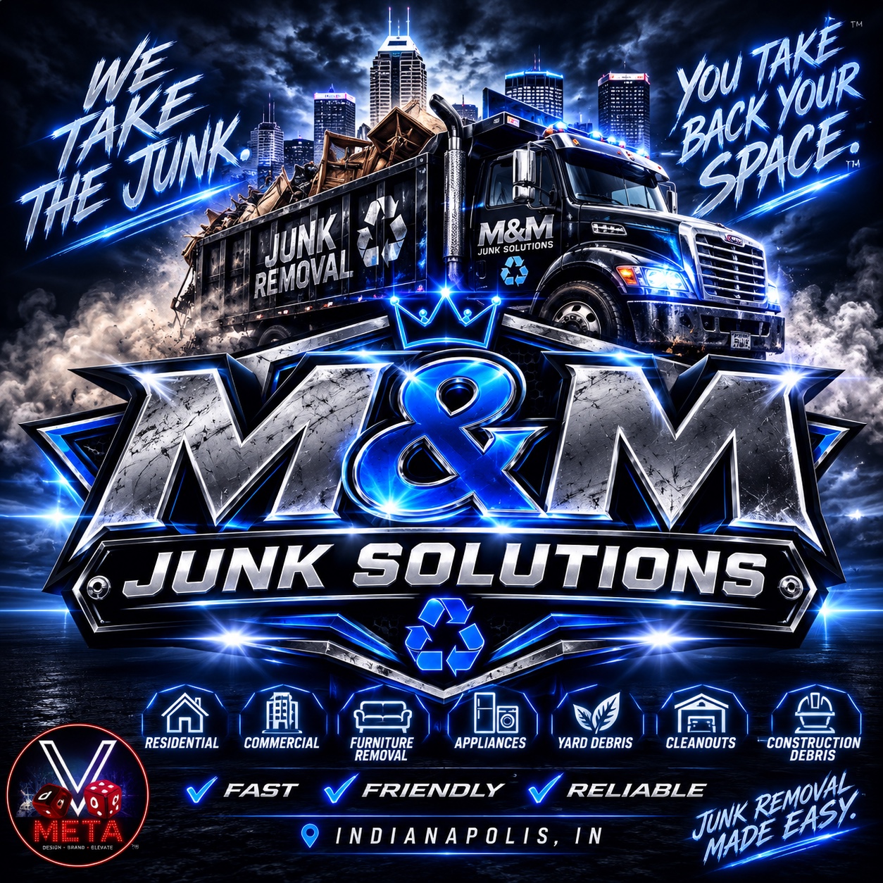 M and M Junk Solutions advertisement