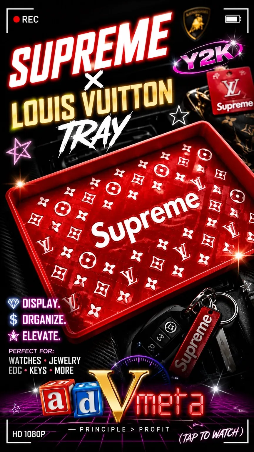 Supreme Louis Vuitton tray campaign